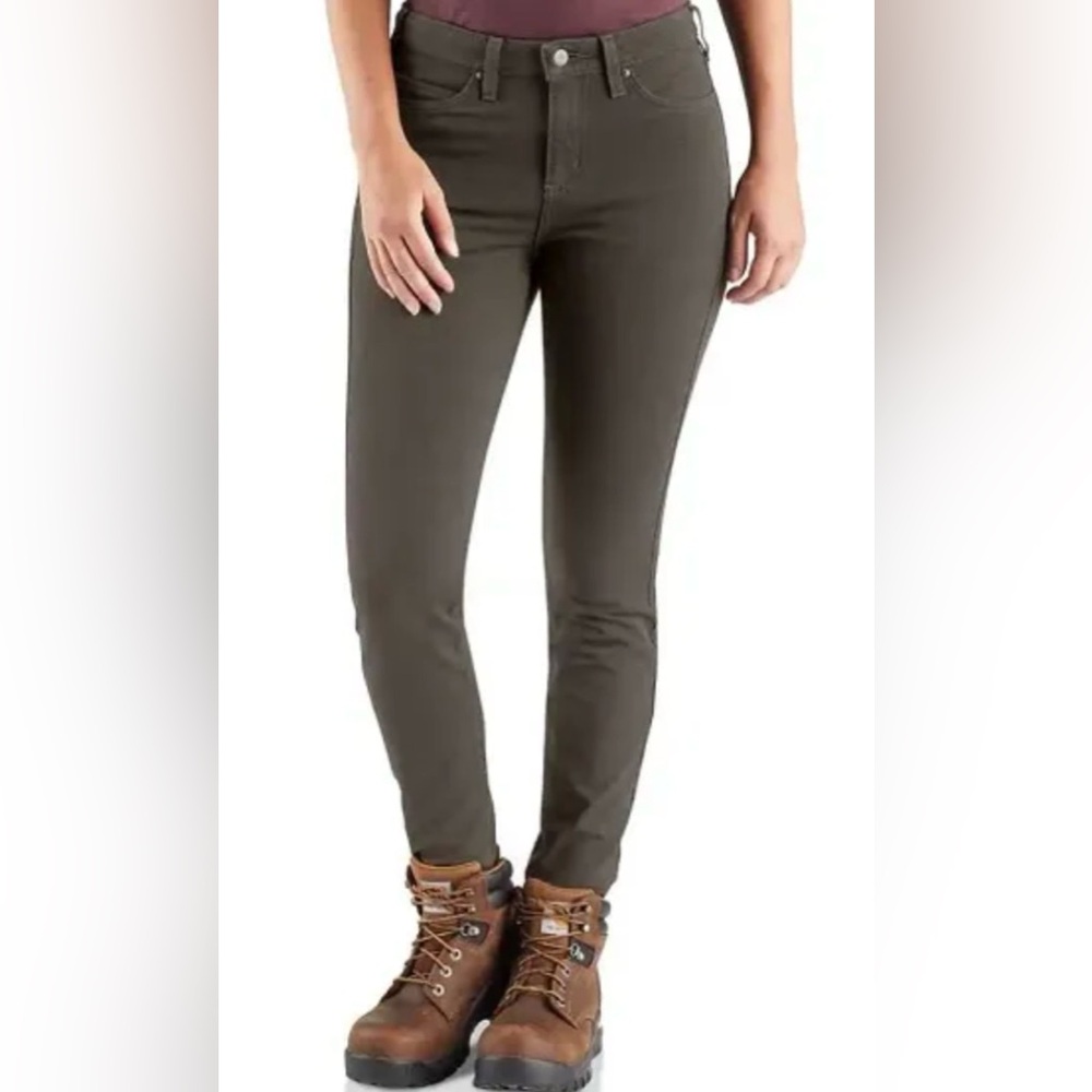 Carhartt Women's Skinny Jeans in Olive